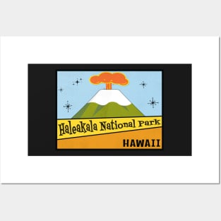 Haleakala National Park Hawaii Vintage Mid-Century Posters and Art